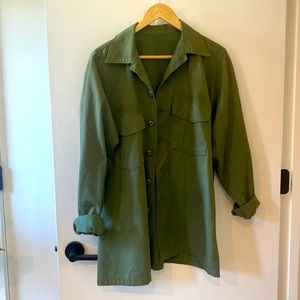 Canvas button up shirt